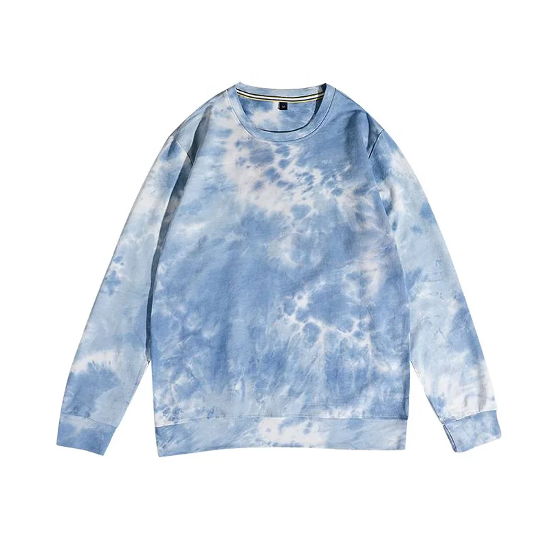 

Popular Small MOQ Ladies Pullover Sweatshirt Crewneck Tie Dye Sweatshirt Women, Customized color