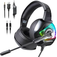 

ONIKUMA K6 3.5mm cable Gaming Headset LED Headphones for PS4 Laptop