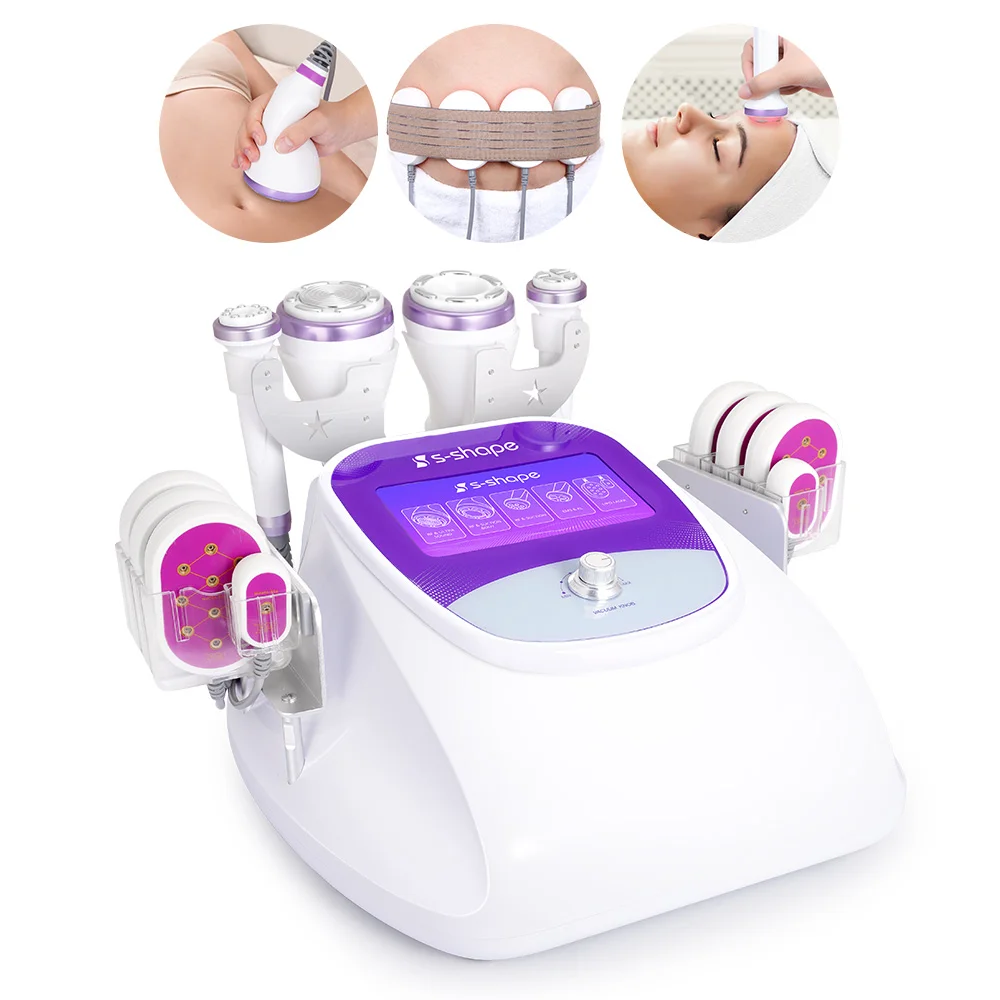 

MYCHWAY 6 IN 1 Ultrasonic Cavitation 2.5 Vacuum RF Fat Loss 30K EMS EL Face Lift LED Laser Machine