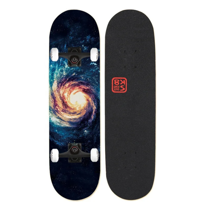

Wholesales Prices 4 Wheels Long Board Complete Skateboard Canadian Maple, Customized color