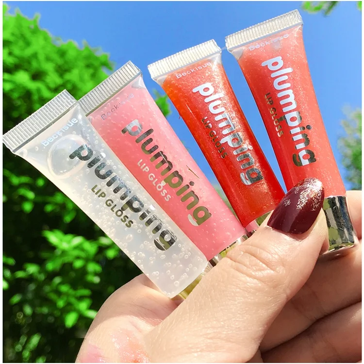 

Private Label Waterproof moisturizing Instant Sexy Lipgloss glitter Plumper vegan Lip Gloss