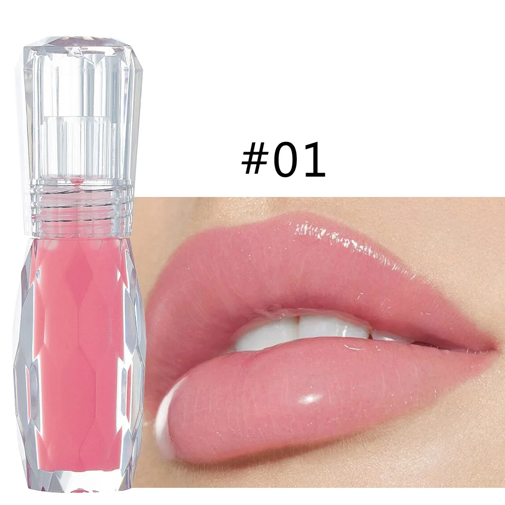 

6 colour lip gloss No Logo Lipstick Cute multi-color Lipgloss Mini 3D Makeup Gloss sets lippie, 6colors