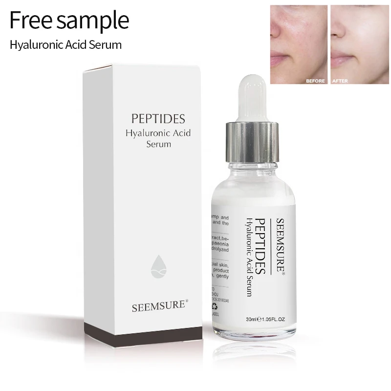 

Free Sample Private Label Moisturizing Whitening Acne Firming Oligopeptide Nicotinamide Skin Care Hyaluronic Acid Face Serum