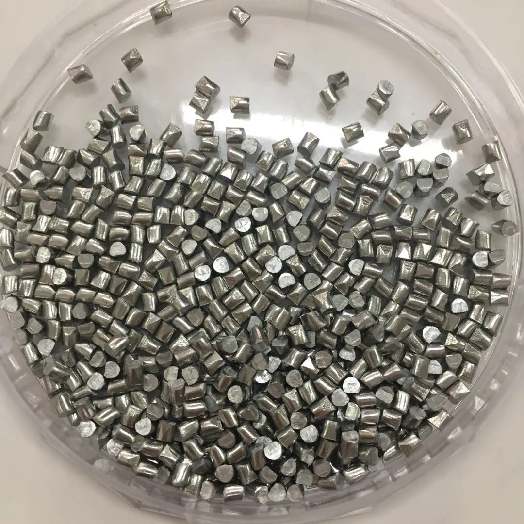 .125" D x .180 L Zinc Zn metal pellets shot 99.995% 40 grams Atomic # 30 