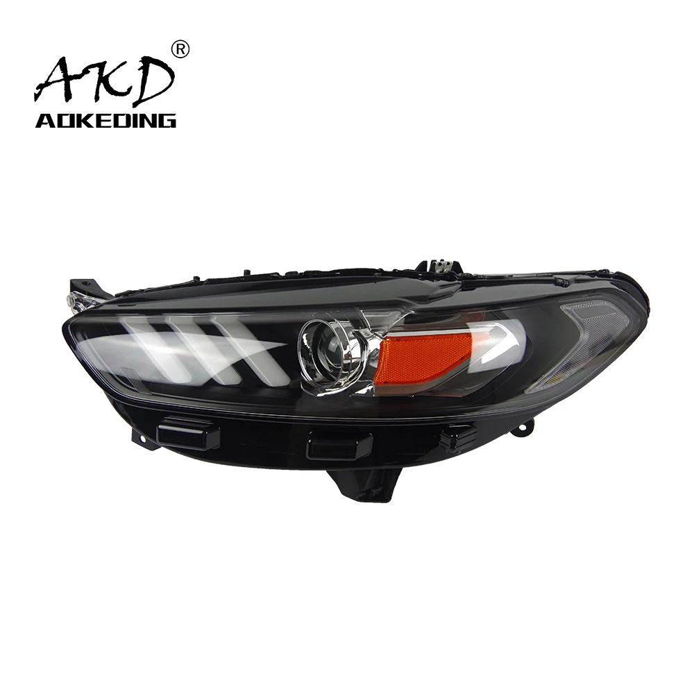 

AKD Car Styling For Mondeo 2013-2016 LED Headlight DRL Fog Lamp Turn Signal Light Low & High Beam Angel Eye Projector Lens