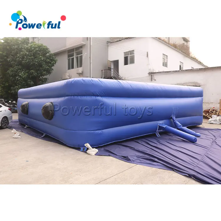 free fall inflatable stunt  air mat ,jump stunt flat  airbag for extreme sports