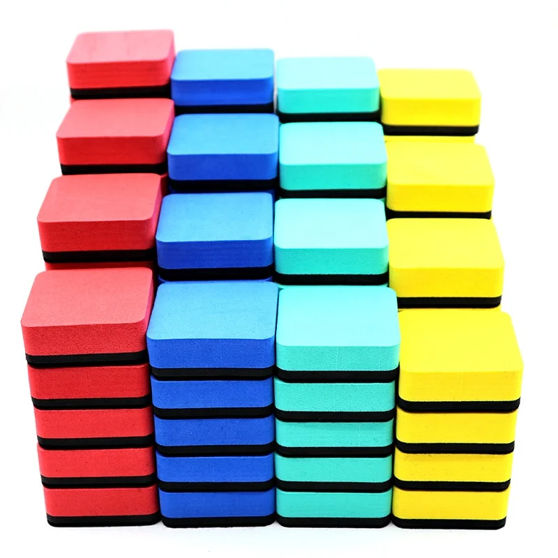 

Acrylic Calendar Accessories Eraser Magnets Eraser 5*5*2cm Manufacturer wholesale EVA board rubbing magnetic whiteboard