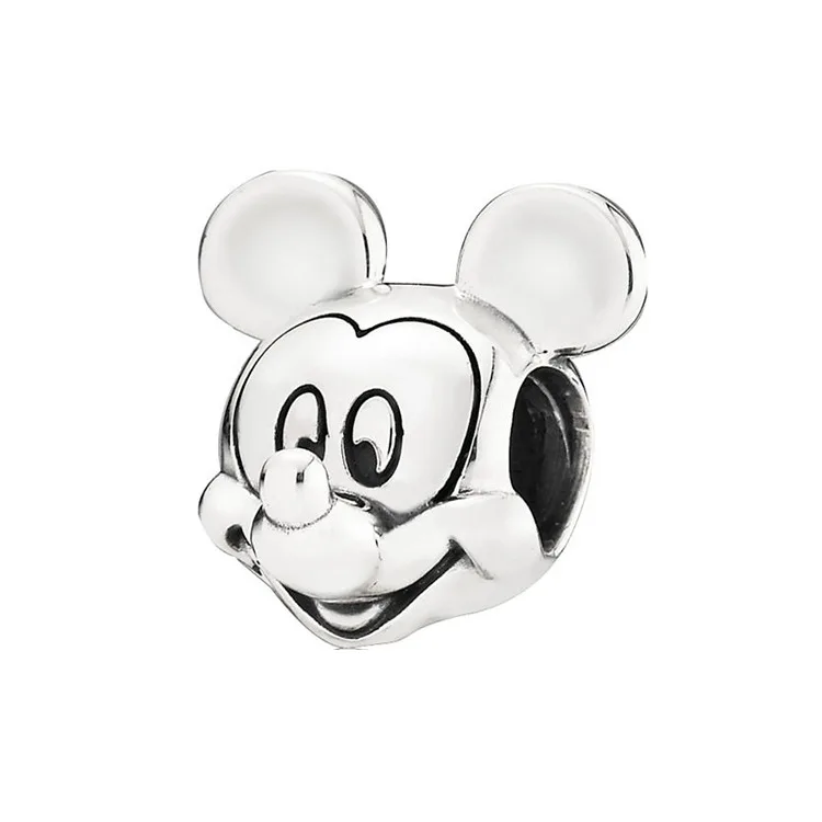 

Minnie S925 Sterling Silver string beads DIY Sterling Silver Bracelet for Pandora charming Mickey Mouse string accessories