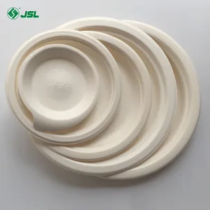 Image of Eco-Friendly Disposable Biodegradable Sugarcane Bagasse Round Plate(6-12inch)