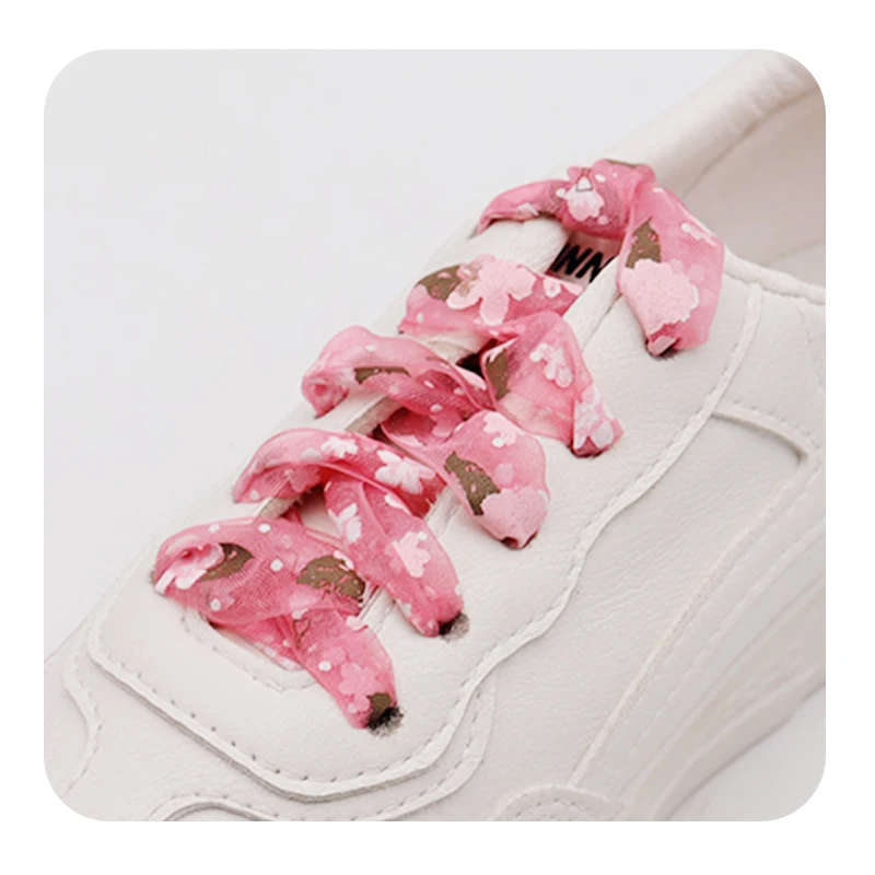 

Weiou Manufacturer 140CM Length Shoe Accessories Support Custom Logo And Color Pink Flat Snow Yarm Printed Shoelaces, Customized