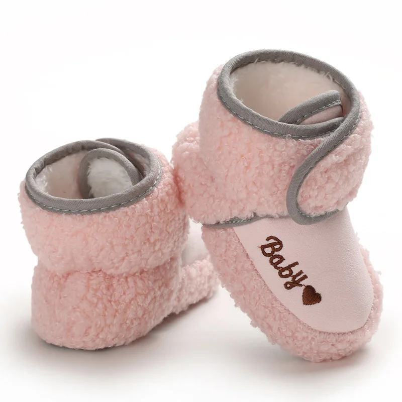 

Wholesale Unisex Baby Plush Style Thick Warm Shoes Cute Animal Pattern Baby Booties Winter Baby Boots Toddler Shoes Boys