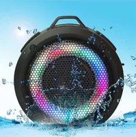 

Trending products 2019 new Arrivals Portable IPX7 Waterproof TWS Swimming LED Pool float BT Wireless floating Speaker with Hook