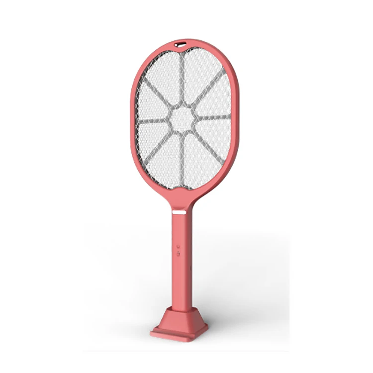 

USB mosquito bat killer lamp racket electric rechargeable mosquito swatter, Off white, brick red, cherry pink