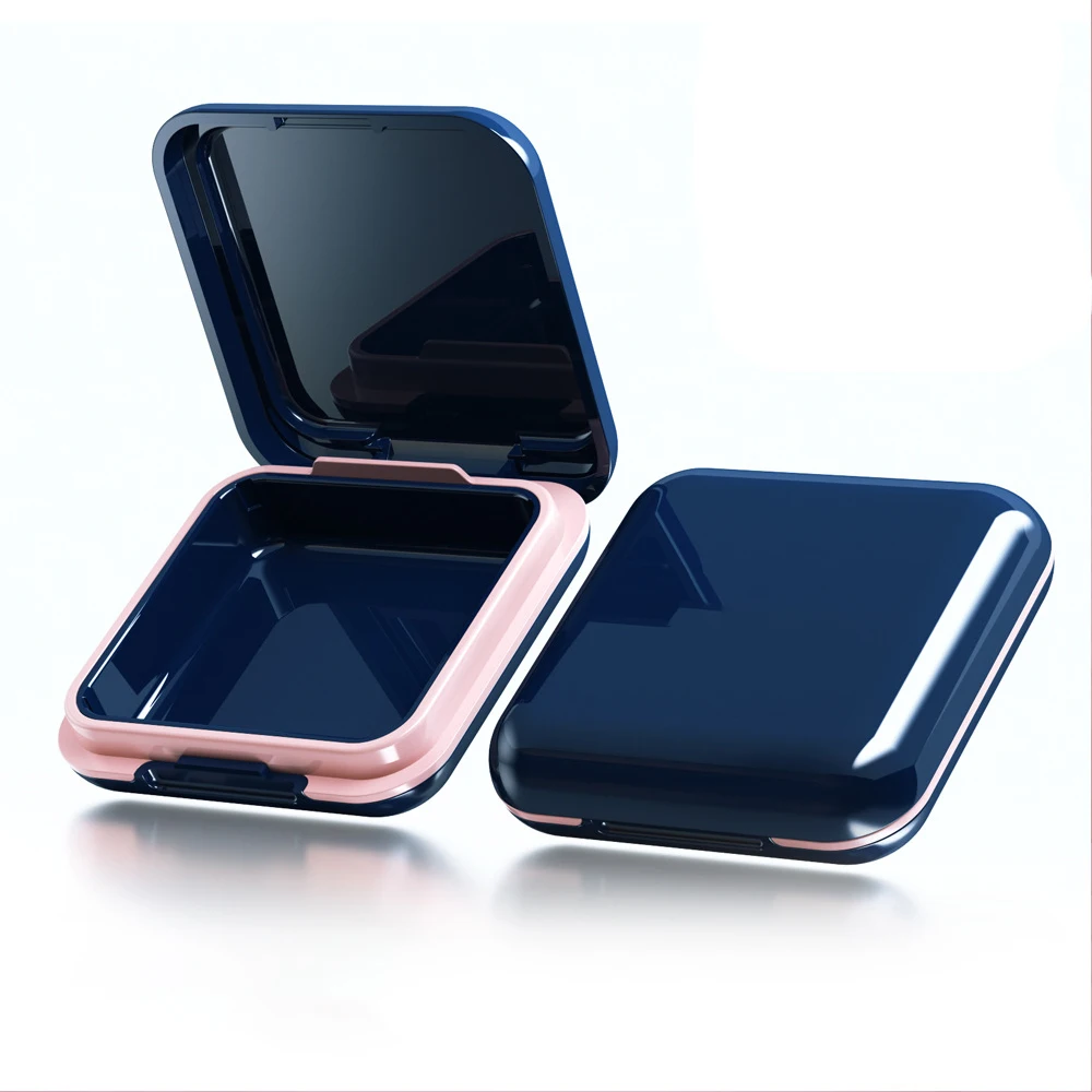 

luxury packaging portable travel pill box ABS plastic color small Jewelry storage box for small parts organizer, White,blue,black,pink