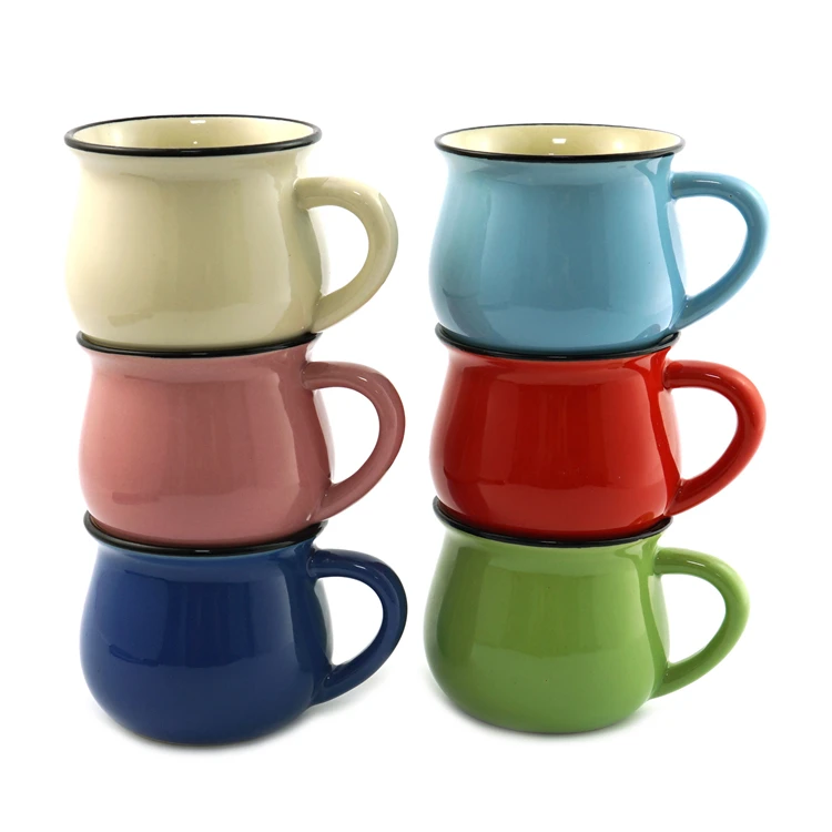 

Wholesale custom logo high quality thermos enamel travel ceramic mug