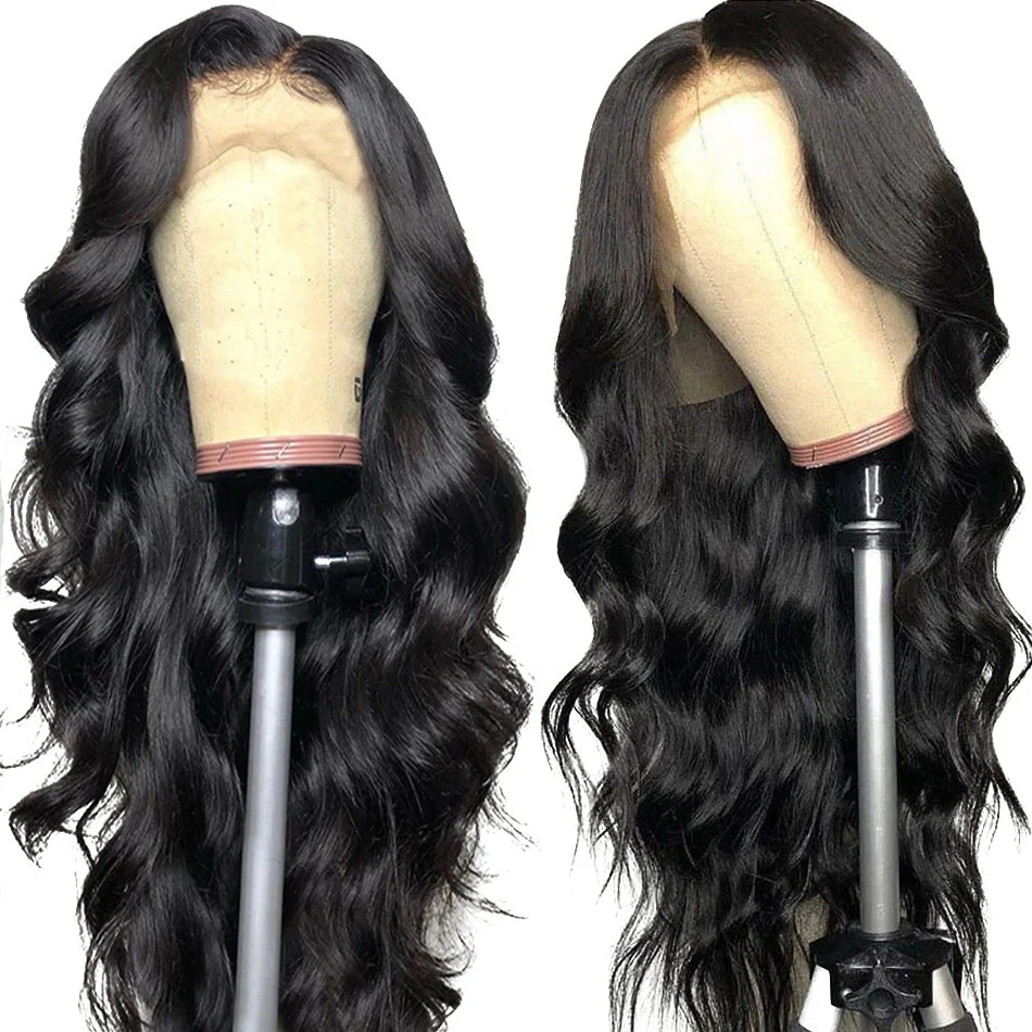 

Most Popular 26 Inches Indian Lace Front Unprocessed Human Hair Virgin Lace Frontal Wigs For Black Women