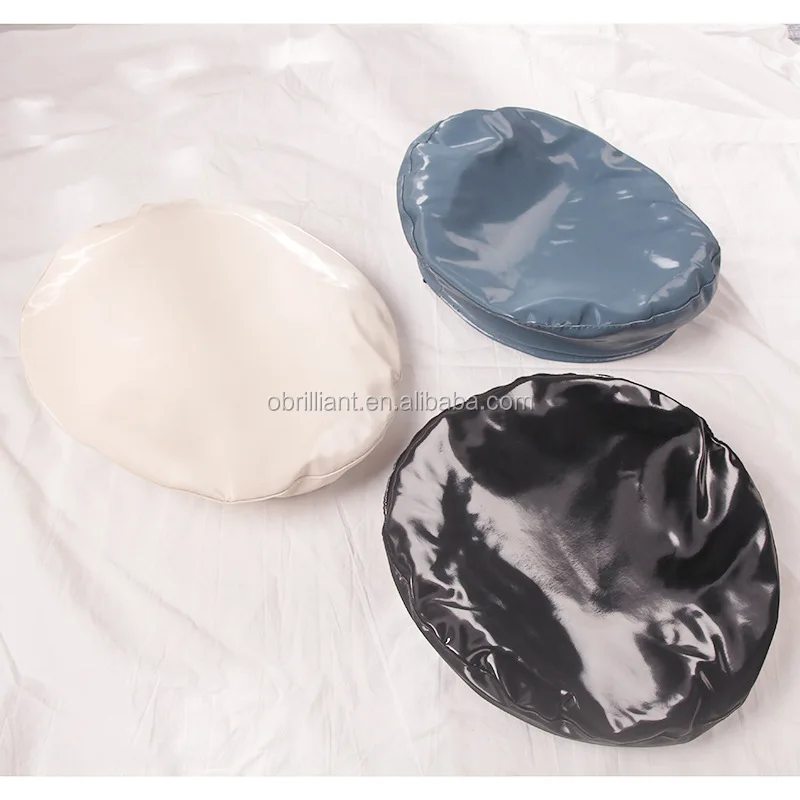 PU Leather Beret Hat