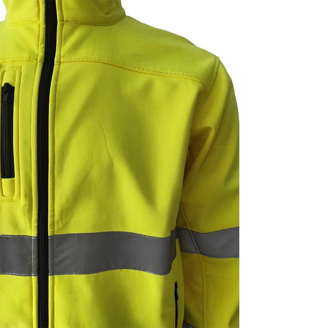 product-640-640 热卖长袖软壳夹克,配有透气微型摇粒绒面料,包括美国和欧洲反光面料