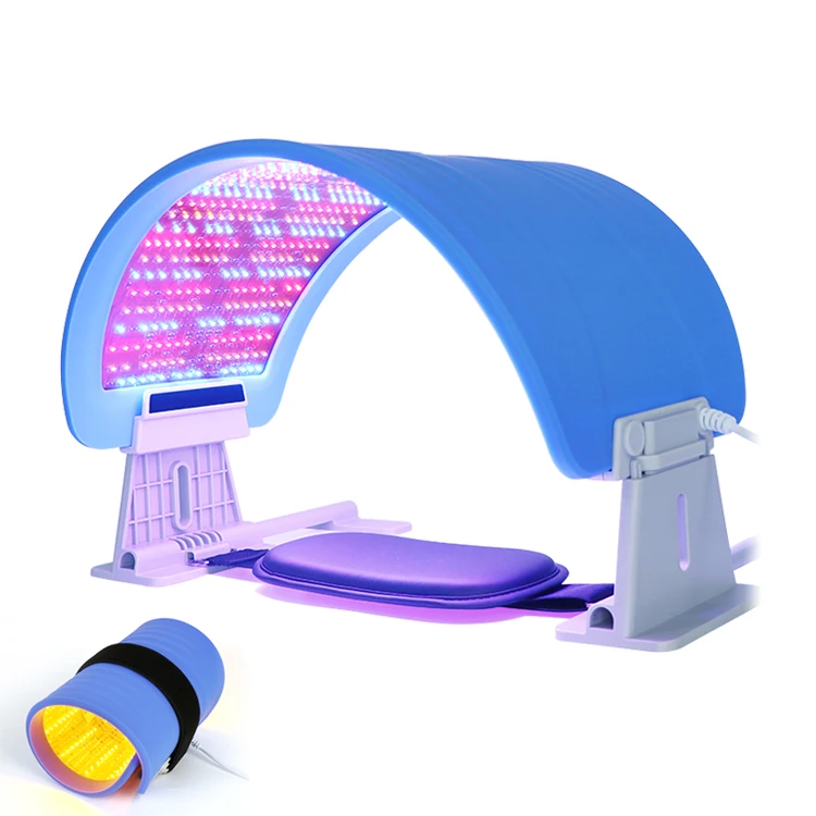 

2022 home use multifunction spectrometer body pdt led calcium photodynamic blue light therapy leg skin beauty face lamp machine, Red,yellow and blue