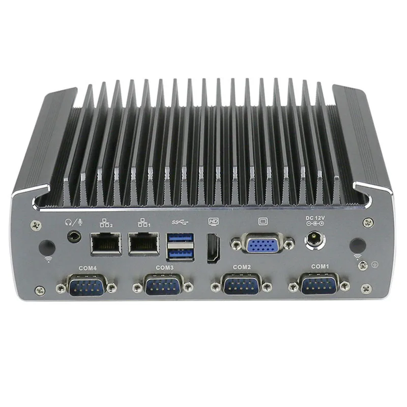 

Partaker Industrial Fanless Mini Computer 3855u i5 6200u i7 6500u Dual Core 2 Lan Noiseless Mini PC Support 3G 4G SIM Card