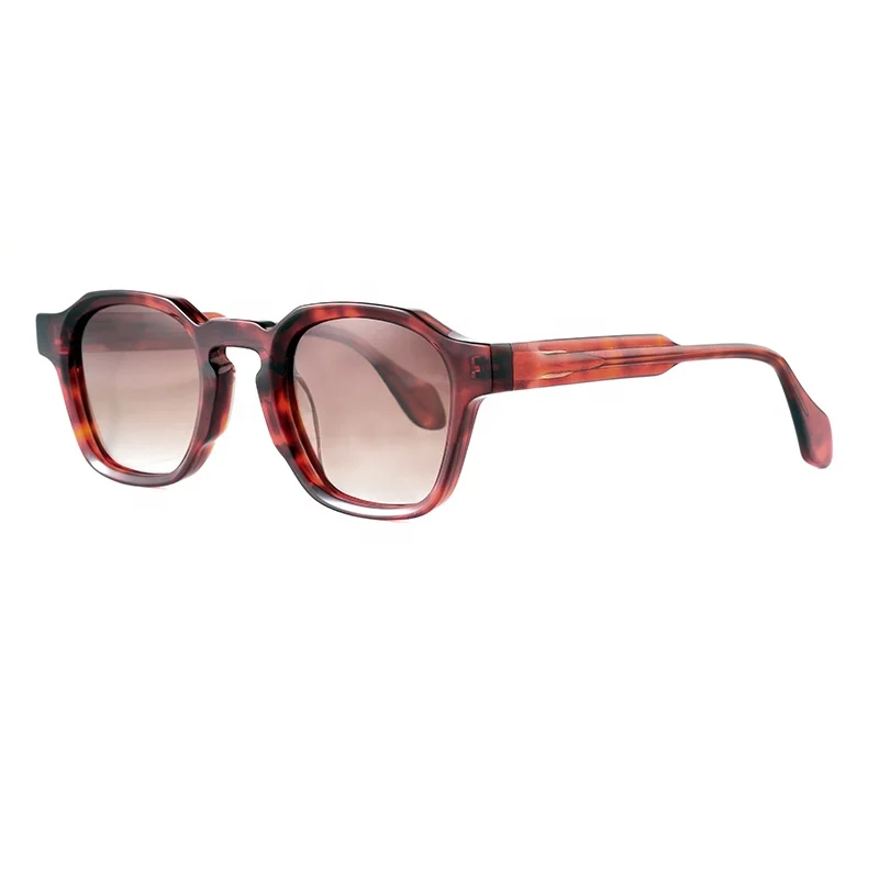 

Latest Design High Quality Custom Logo Women Trendy UV400 Bevel Acetate Polarized Sunglasses