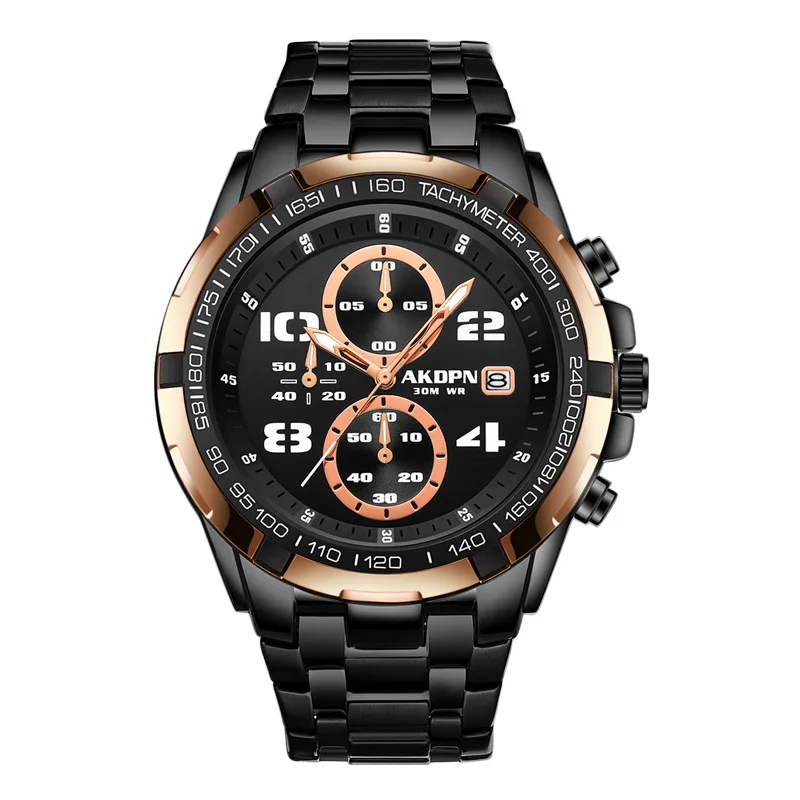 

Hot sale factory direct price men quartz wrist watch custom men luxury quartz, 3 colors