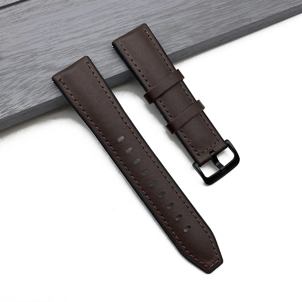 

New Design Leather Silicone Watch Strap Rubber Watch Band 20mm 22mm