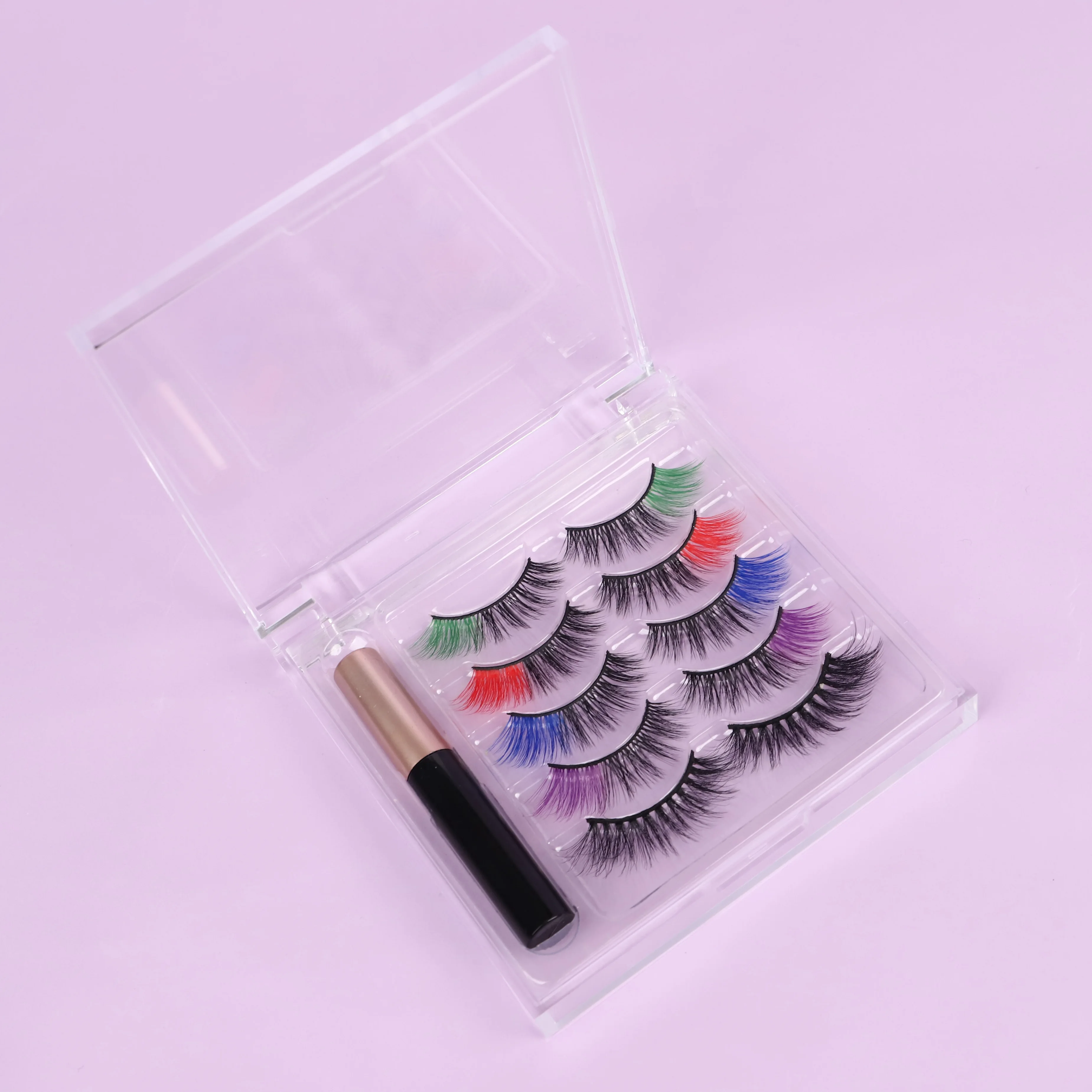 

2021 wholesale 6D eyelashes mink cruelty free mink false eyelash with packaging