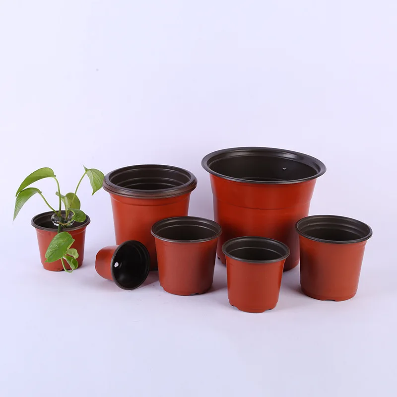 

Wholesale Home Garden Supplies Cheap Multiple Sizes Nursery Succulents Plants Planter Transplant Durable Plastic Flower Pots, Customized color