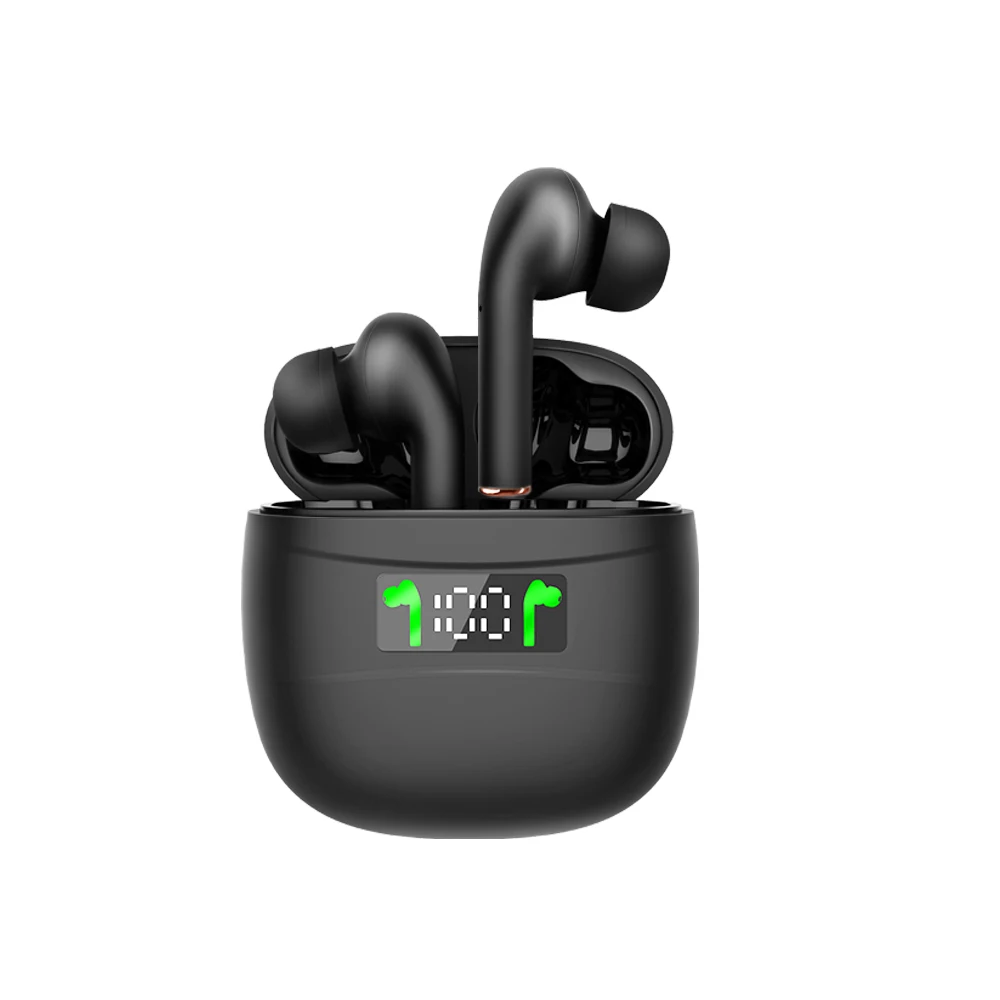 

2021 J3 Pro Tws Wireless Earbuds Earphones Headphone For Mobile Iphones With Led Digital Display, Black