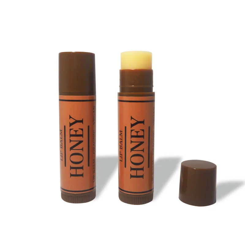 

Private Label Wholesale Custom Logo Natural Organic Moisturizing Chapstick Lip Repair Honey Balm Stick, 8 color