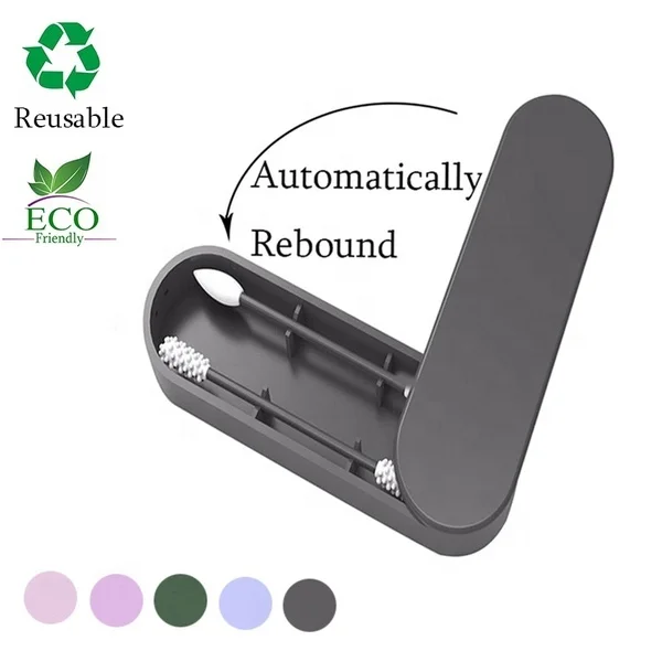 
New Product Ideas 2020 Reusable Cotton Buds Ear Swab Silicon Reusable Silicone Swabs 