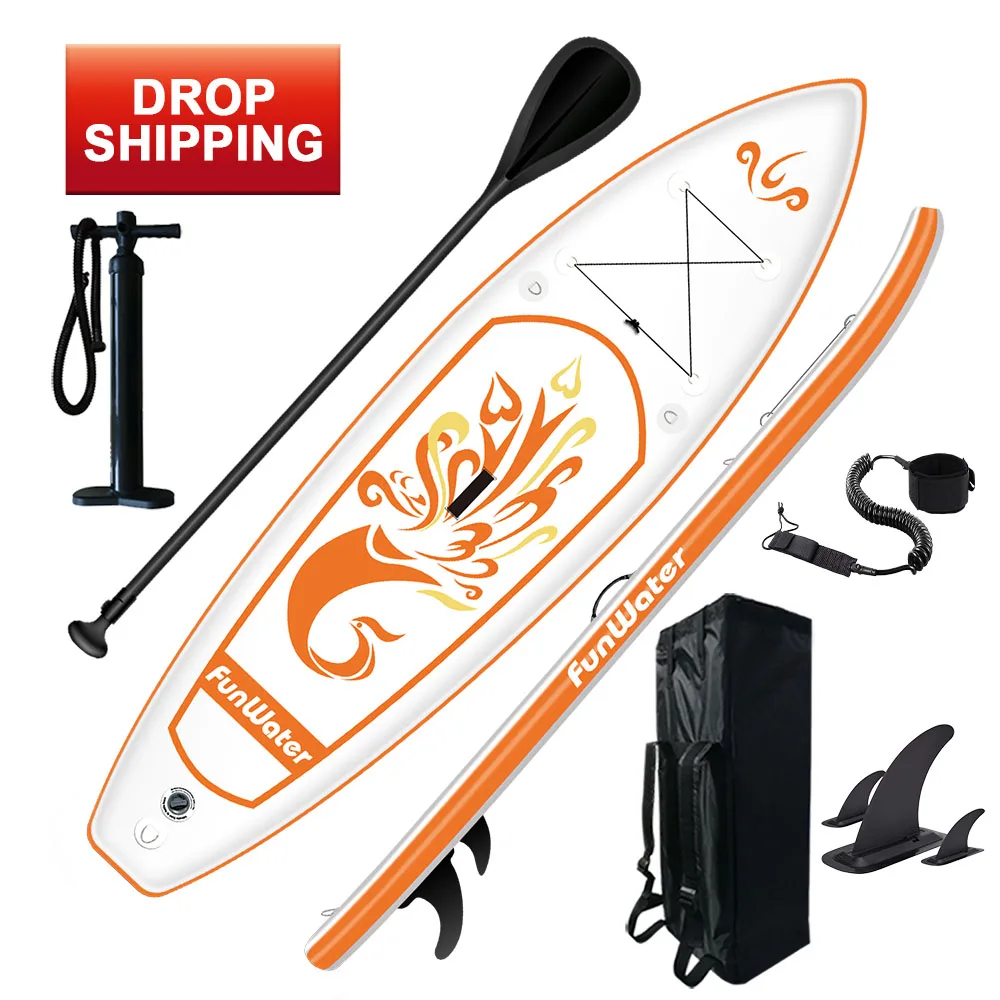 

FUNWATER drop shipping sup paddle board buy surfboard china wakeboard premium paddle board, White