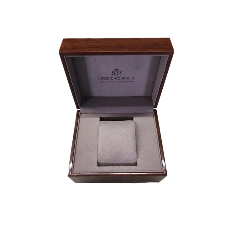 High quality Brown single wooden watch box for man