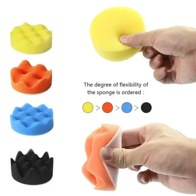 Self Adhesive Buffing Waxing Sponge Wool Wheel Polishing Pad For Car Polisher