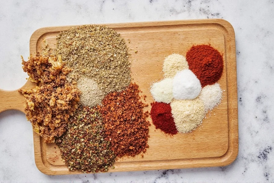 Bowl of burger fry seasoning