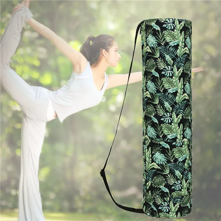 

Fashion New Waterproof Canvas Yoga Bag Printing Yoga Mat Storage Bag