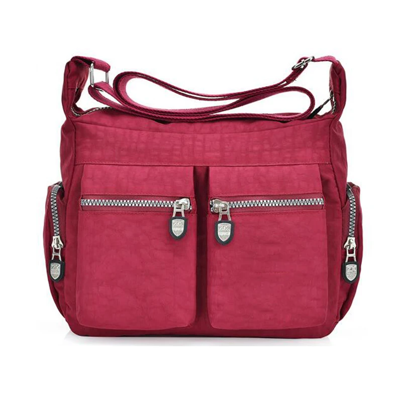 

New Trendy Solid Color Handbags Wholesale  Multi-pocket Waterproof Woman Large Casual Tote Bag