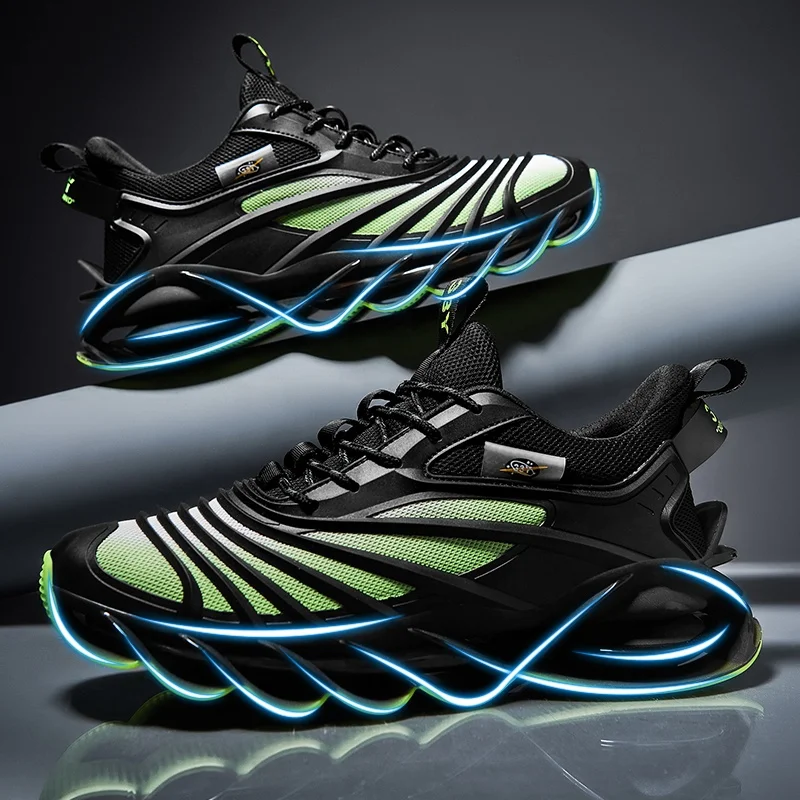 

New Arrival Shoes for Men Black White Male Sneakers Blade Sports Man Shoes Breathable Men's Casual Trainers Soft Jogging Tennis