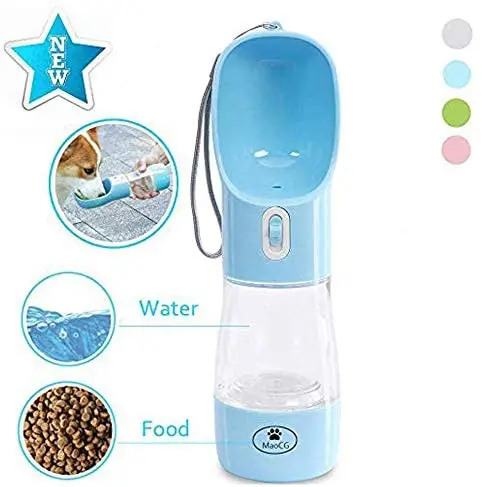 

Outdoor Travel Leak Proof Dog Water Grain Bottle Portable Puppy Water Dispenser with Drinking Feeder for Pets