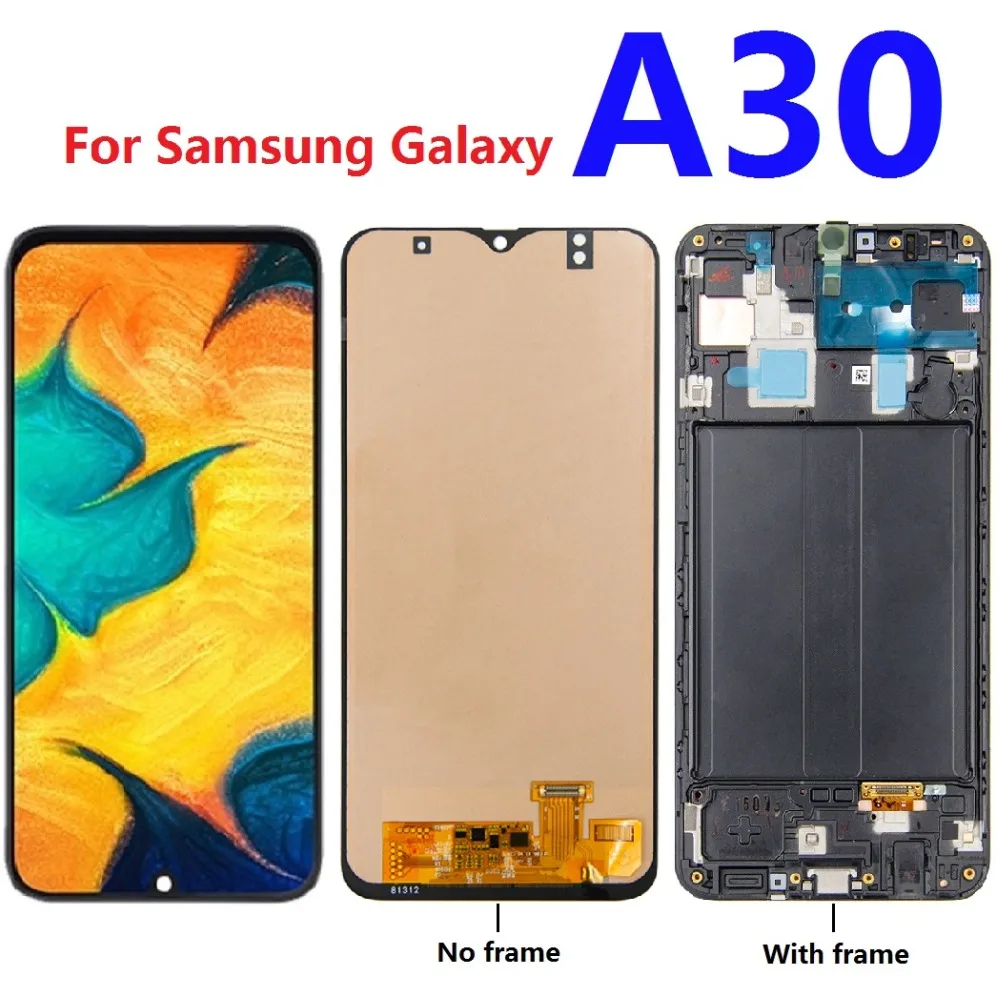 For Samsung Galaxy A30 A305F A305F/DS A305A A305FD LCD Display Touch Screen Digitizer Assembly Tested