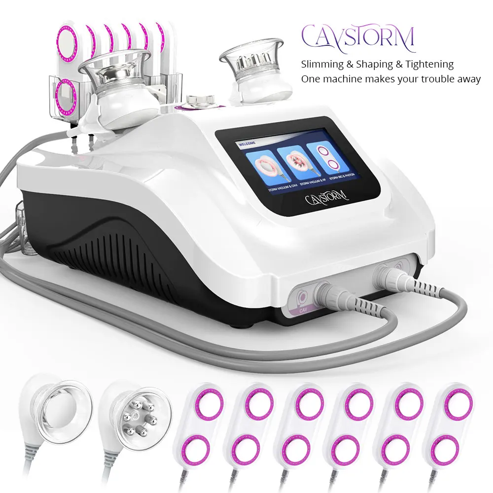 

Cavstorm 2022 Lipo Cavitation Machine 3.0 Skin Tightening Body Shaping 40k Cavitation RF Slimming Machine