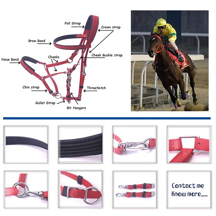 Wholesale Fashion Pvc Plastic Horse Bridles High Tensile Waterproof Pvc