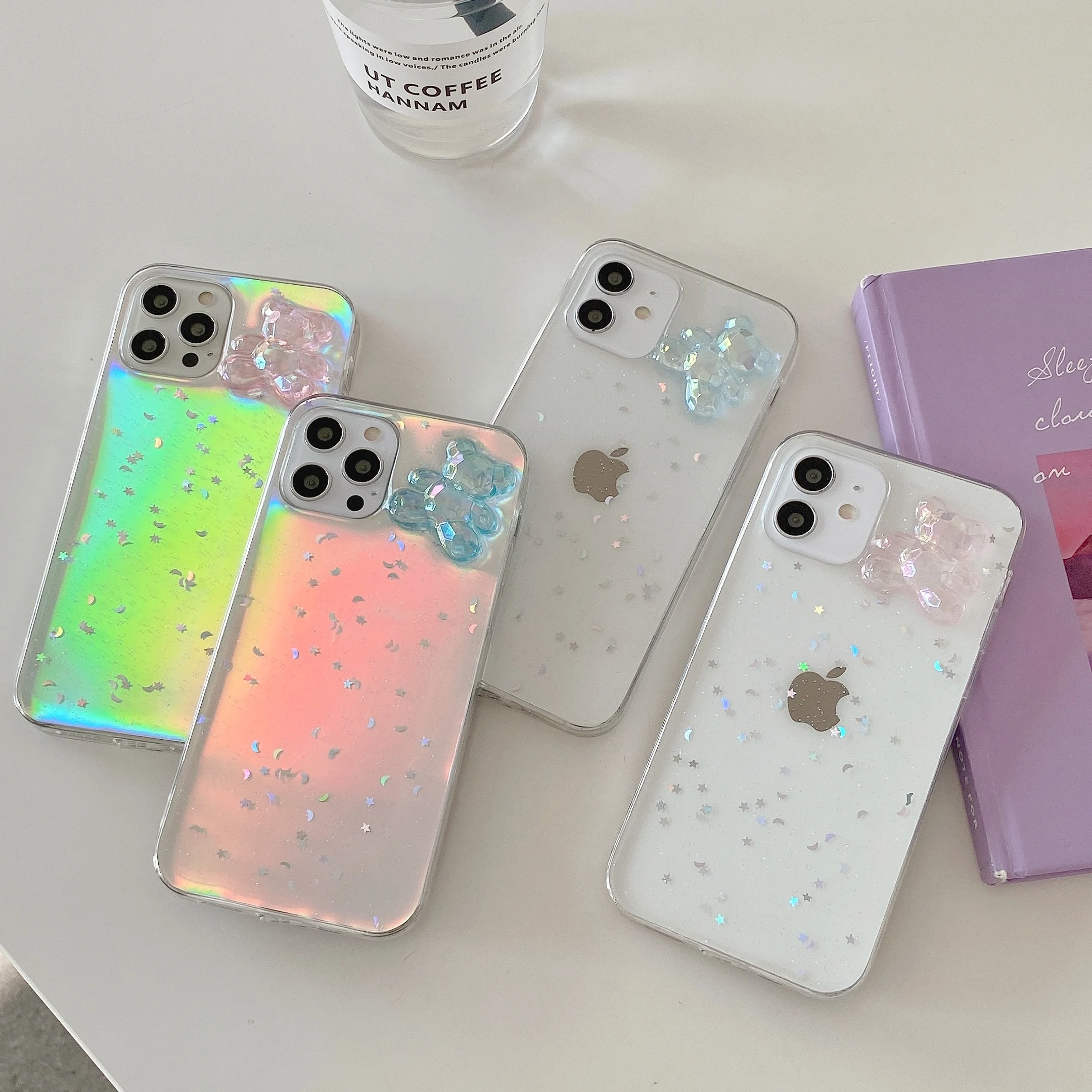 

Hot Selling Silicone Shockproof Little Bear Paper Phone Case for iPhone 11Pro 12Promax X XS XR Xsmax