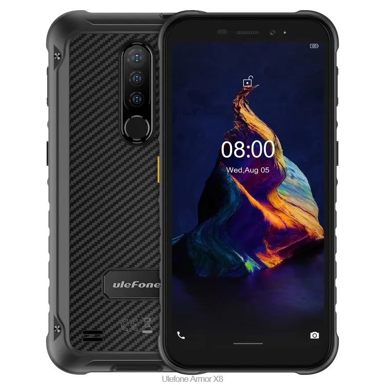 

Same Day Shipping Rugged Phone 4GB+64GB 5.7 inch Android 10 Cell Phone Ulefone Armor X8