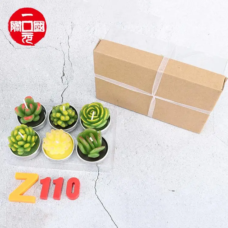 

One dollar Private Label Green Plant Extraordinary Succulent Floating Birthday Scented Candles