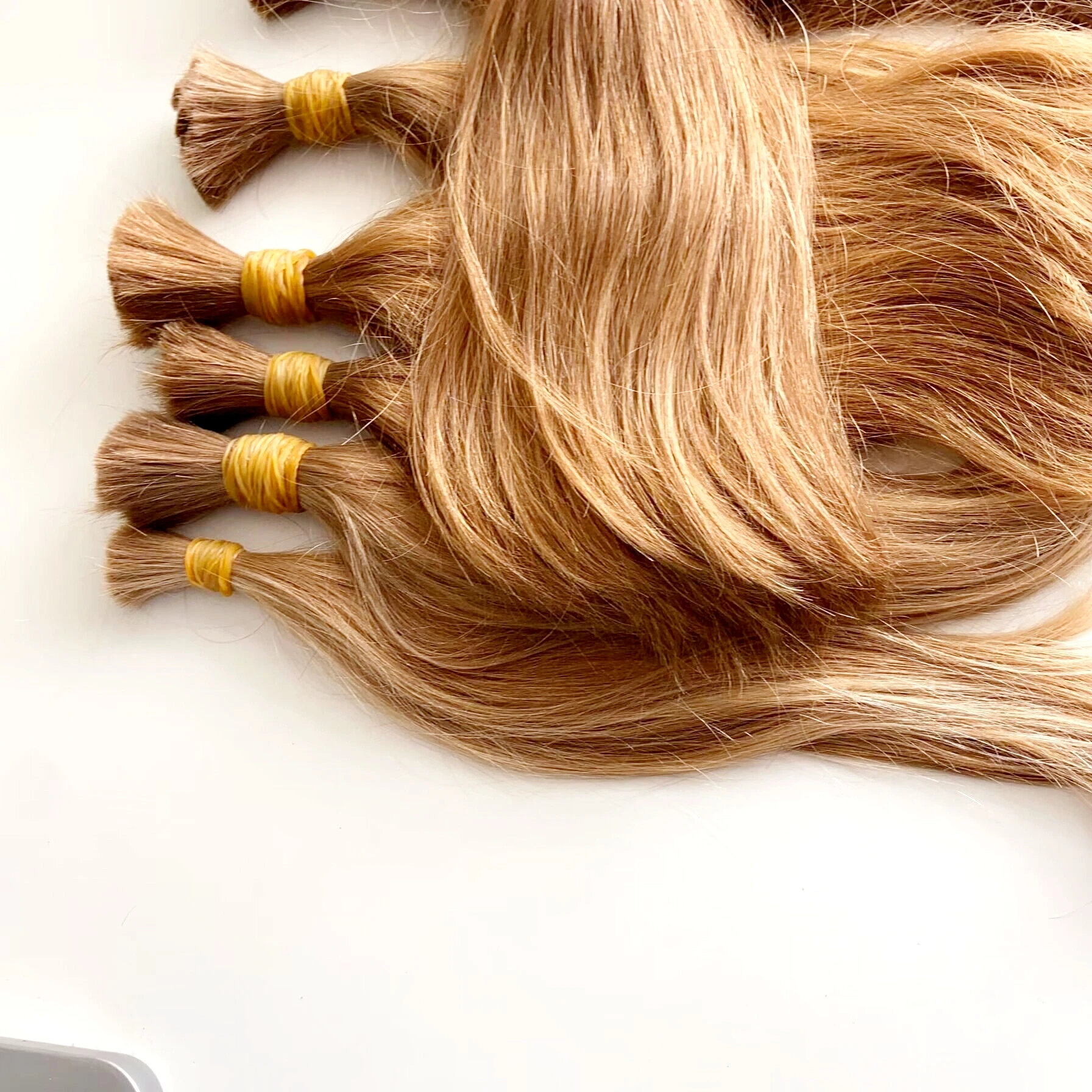 Top Quality Cheap Vendors Single Donor Raw Blond Color  Hair Straight Human Hair Extension