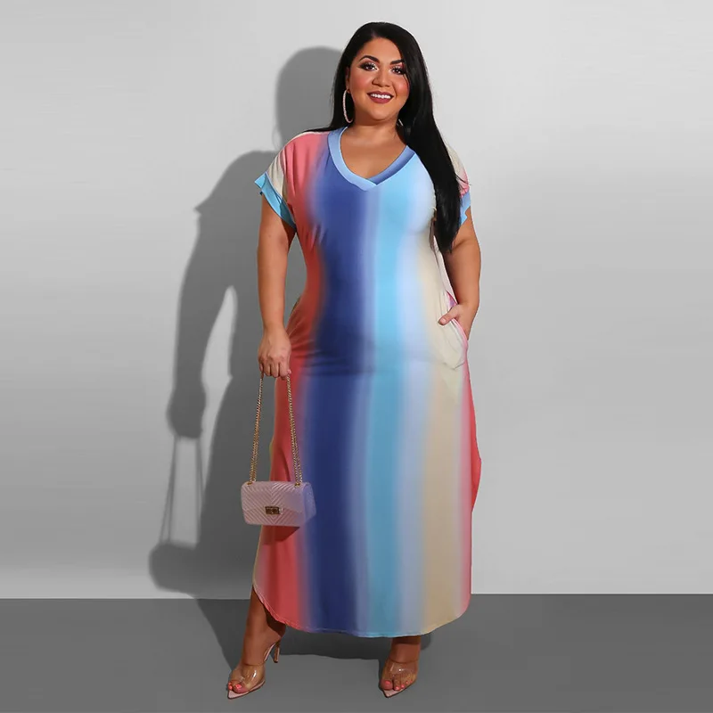 

oversized dress women 5XL plus size dress women Summer Chiffon Oversize Woman Tshirt Dresses