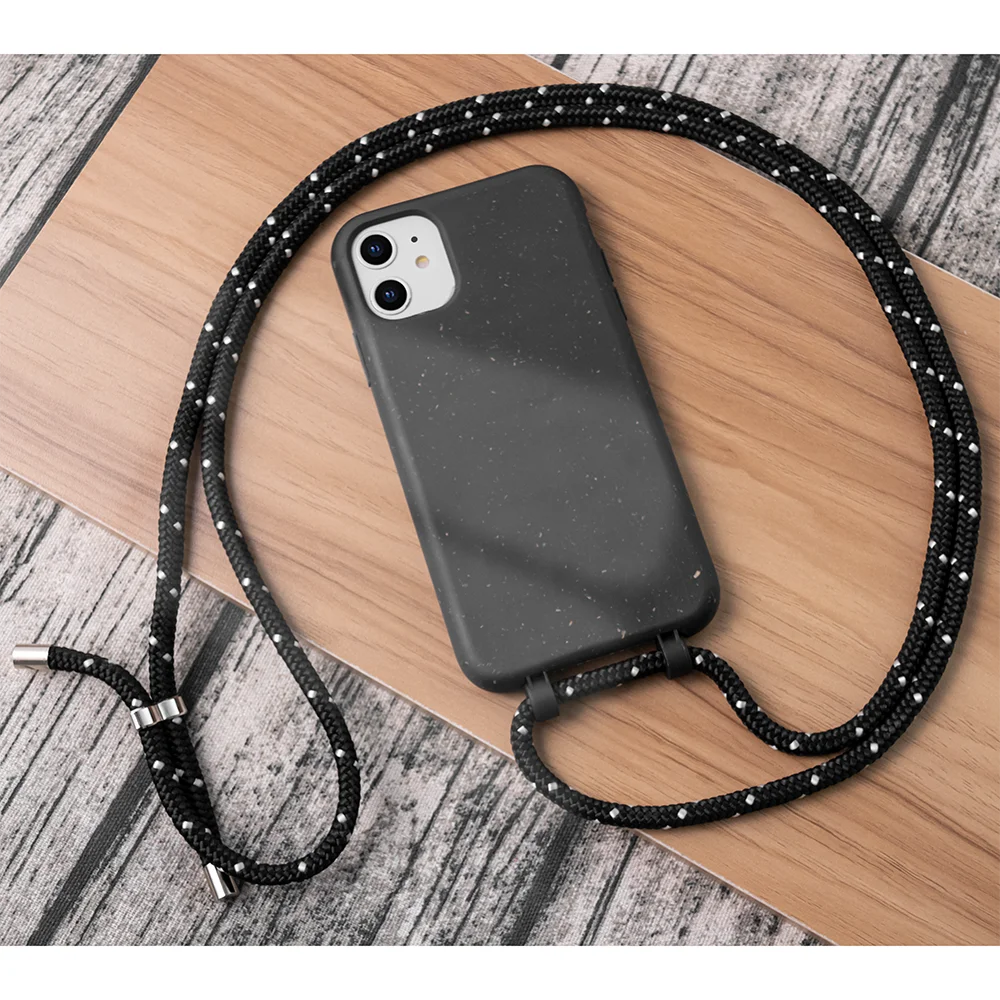 

Shine-e 2021 2020 Necklace Fashionable Freehands Phonecase Biodegradable Back Cover, White,green,black or custom