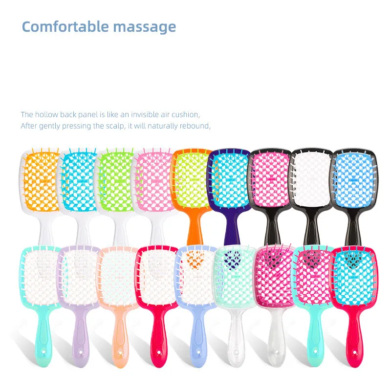 

New Arrival Combs Masterlee Custom Logo Popular Grid Hair Brush Barber Massage Comb Vent Detangling Hair Brush